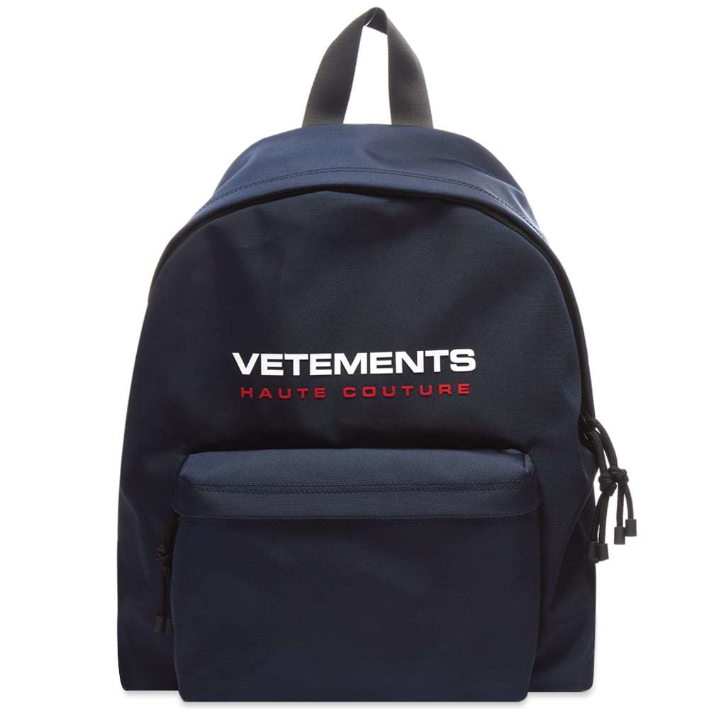Photo: VETEMENTS Logo Haute Couture Backpack