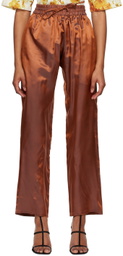 Bianca Saunders Orange Drawstring Lounge Pants