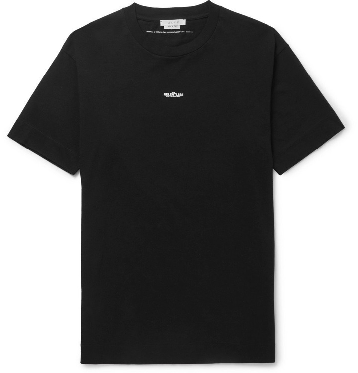 Photo: 1017 ALYX 9SM - Printed Cotton-Jersey T-Shirt - Men - Black