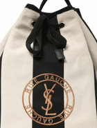 SAINT LAURENT Rive Gauche Cotton & Linen Body Bag
