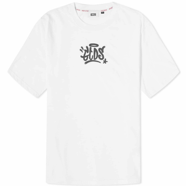 Photo: GCDS Men's Logo Graffiti T-Shirt in White