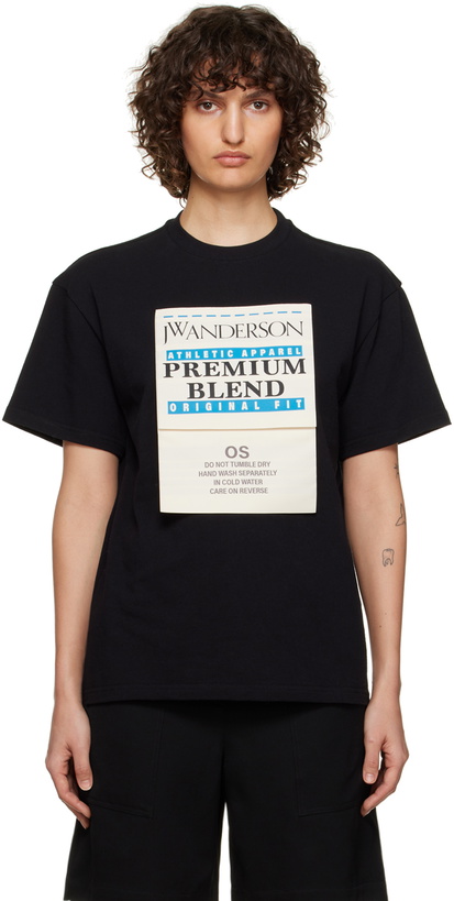 Photo: JW Anderson Black Care Label T-Shirt