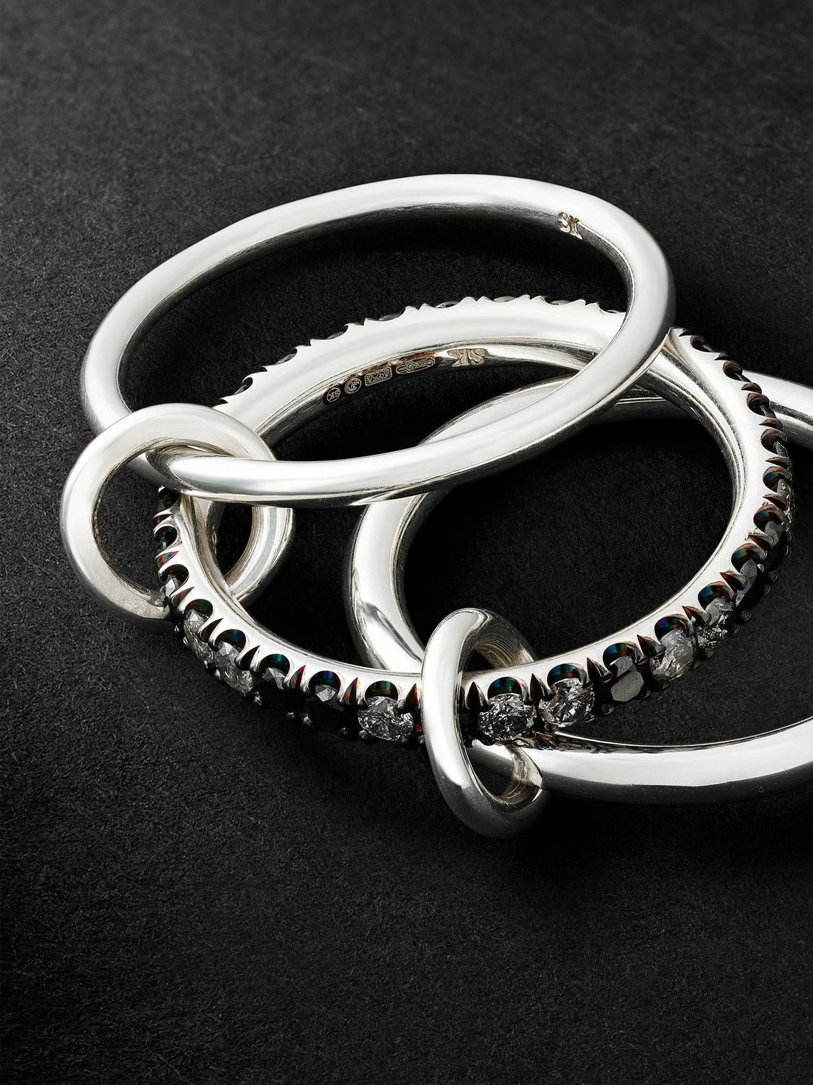 Spinelli Kilcollin - Petunia Ash Sterling Silver Diamond Ring - Silver