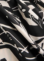 High Cue Printed Satin top Beige