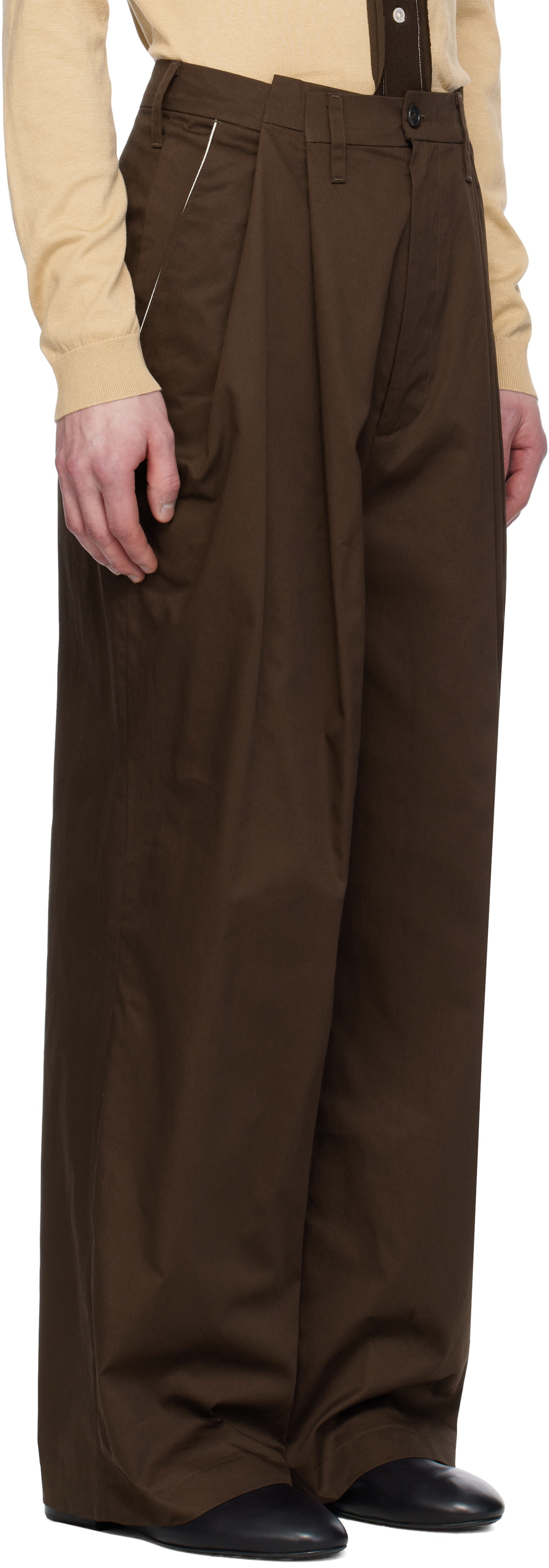 Camiel Fortgens Brown Suit Trousers