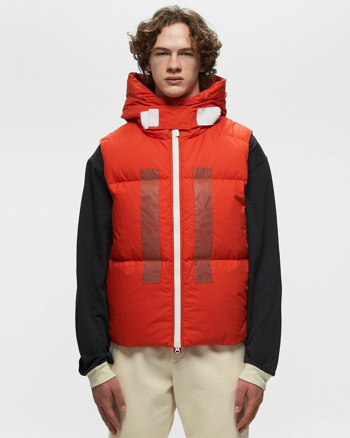 Stone Island Sleeveless Realdown Jacket Rubber Wax Poplin Stone Island Sleeveless Realdown Jacket Rubber Wax Poplin