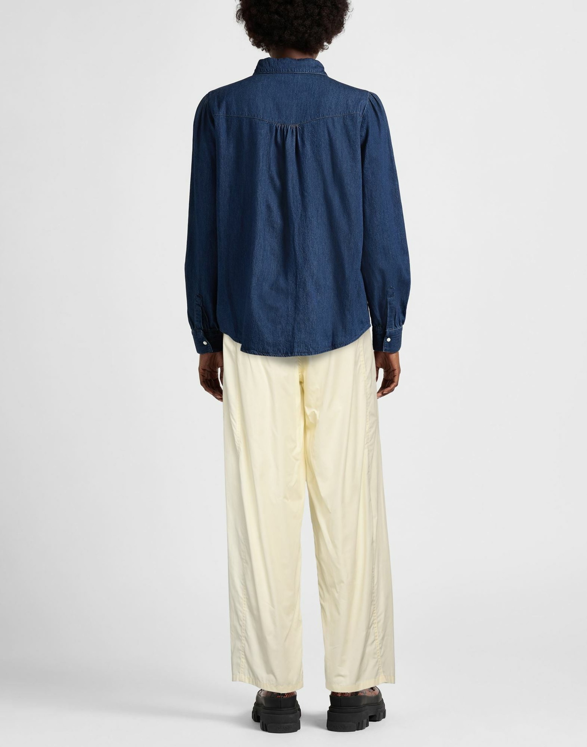 Darkpark Womens Pants Pastel in Yellow