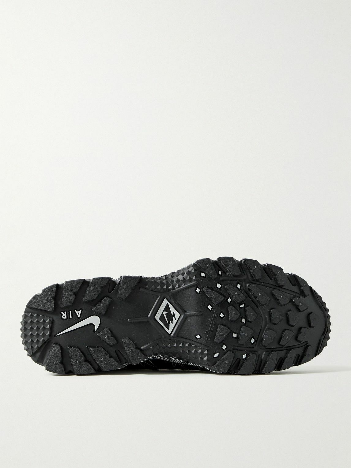 Nike - Air Humara QS Leather-Trimmed Mesh Sneakers - Black Nike