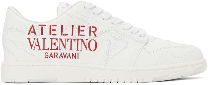 Photo: Valentino Garavani White 07 Camouflage Edition Low Sneakers