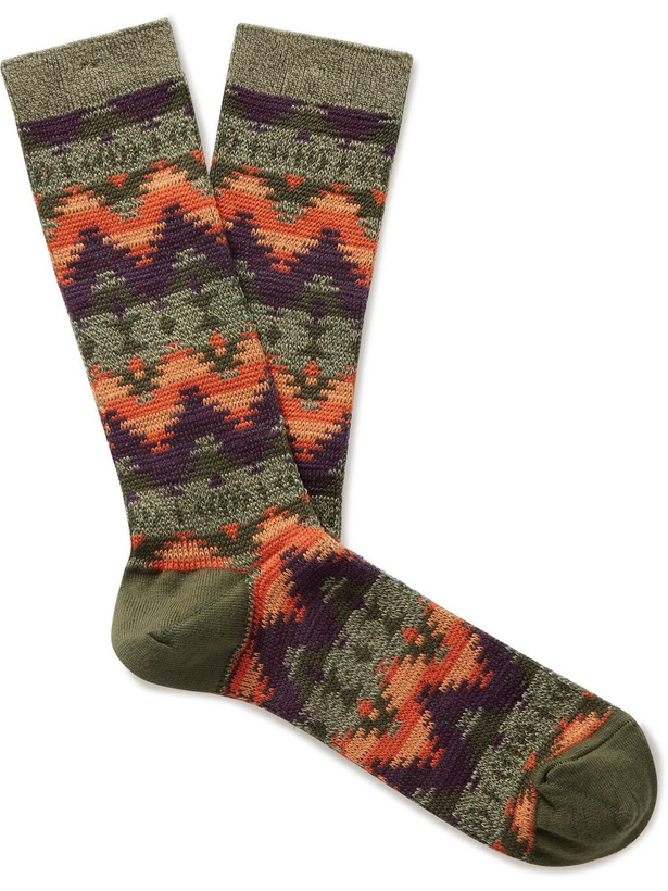 Photo: Anonymous ism - Wigwam Cotton-Blend Jacquard Socks