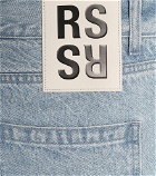 Raf Simons - Distressed mid-rise denim shorts