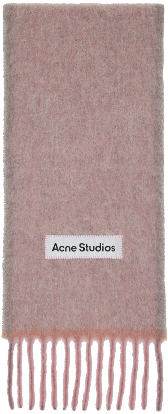Photo: Acne Studios Pink Fringe Scarf