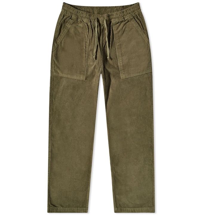 Photo: Service Works Men's Classic Corduroy Chef Pant in Olive