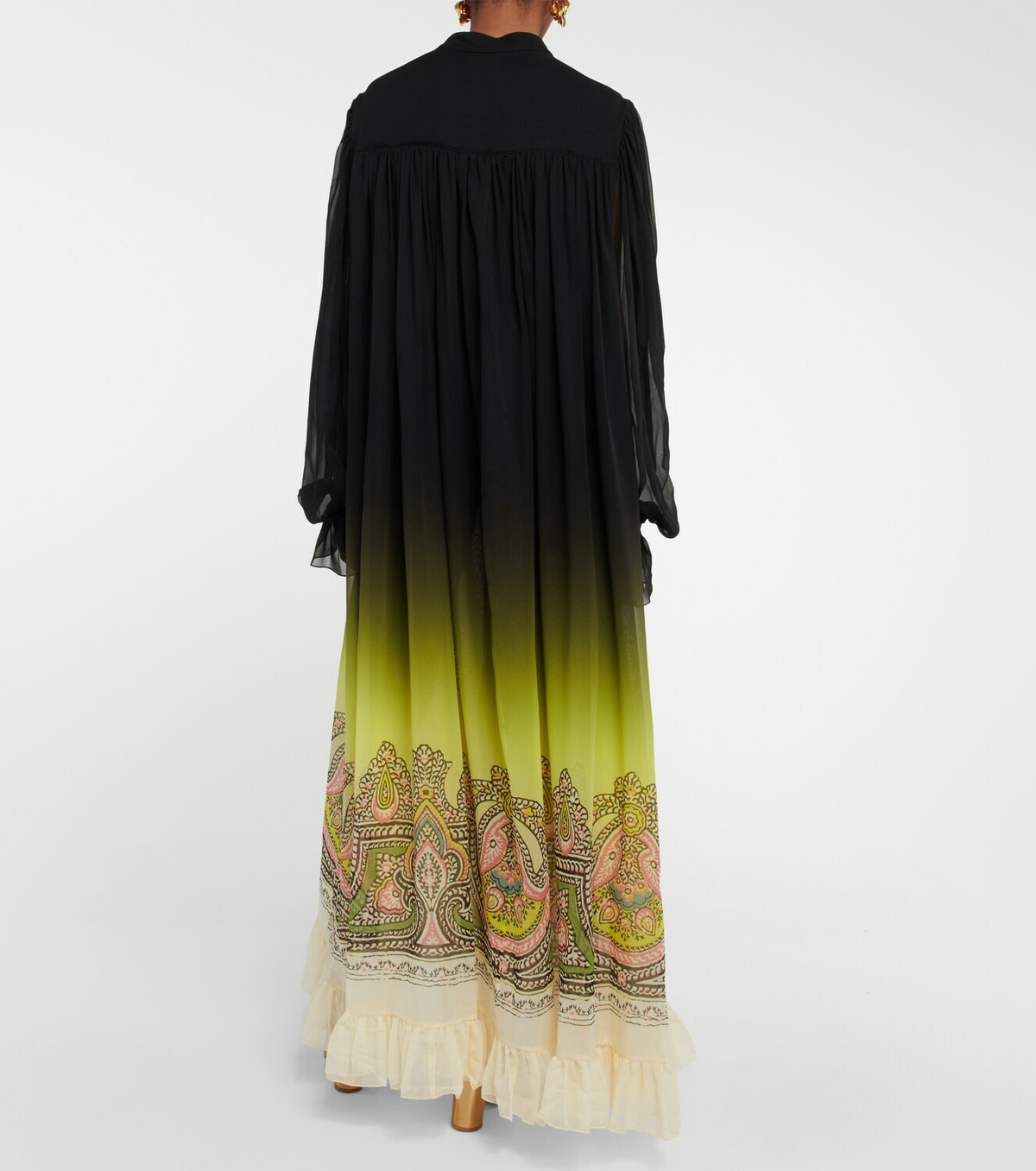 Etro Printed silk maxi dress Etro