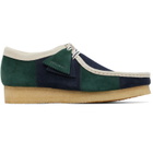 Clarks Originals Navy & Green Wallabee Derbys