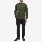 Norse Projects Men's Sigfred Merino Lambswool Sweater in Army Green