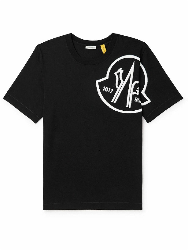 Photo: Moncler Genius - 6 Moncler 1017 ALYX 9SM Logo-Embellished Cotton-Jersey T-Shirt - Black