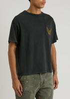 Gallery Dept. Flying Brain Printed Cotton T-shirt Black