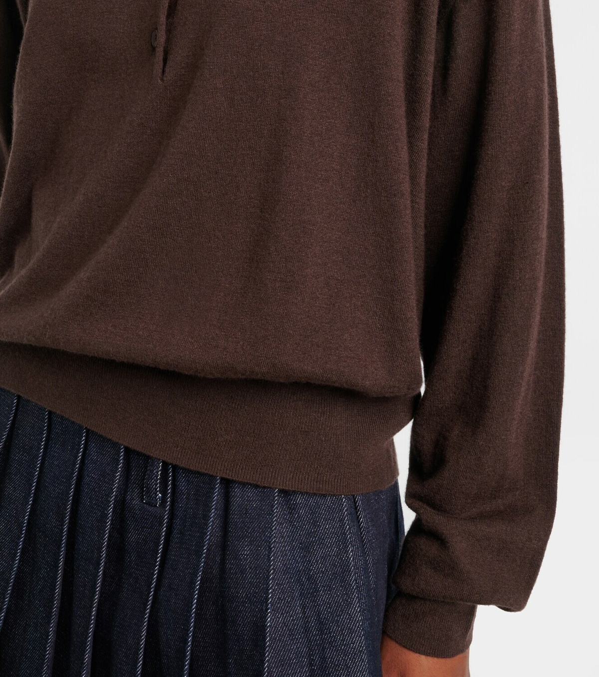 The Frankie Shop Croydon wool-blend polo sweater