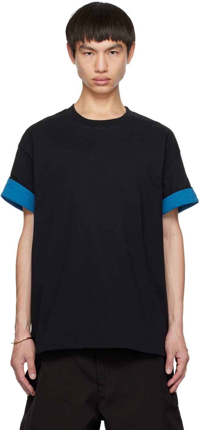 Bottega Veneta Black Double Layer T-Shirt Bottega Veneta