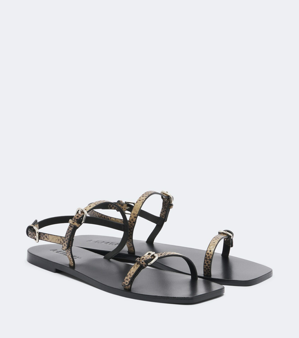 A.Emery Adley snake-effect leather sandals