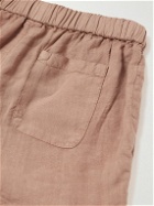 Boglioli - Straight-Leg Linen Shorts - Orange