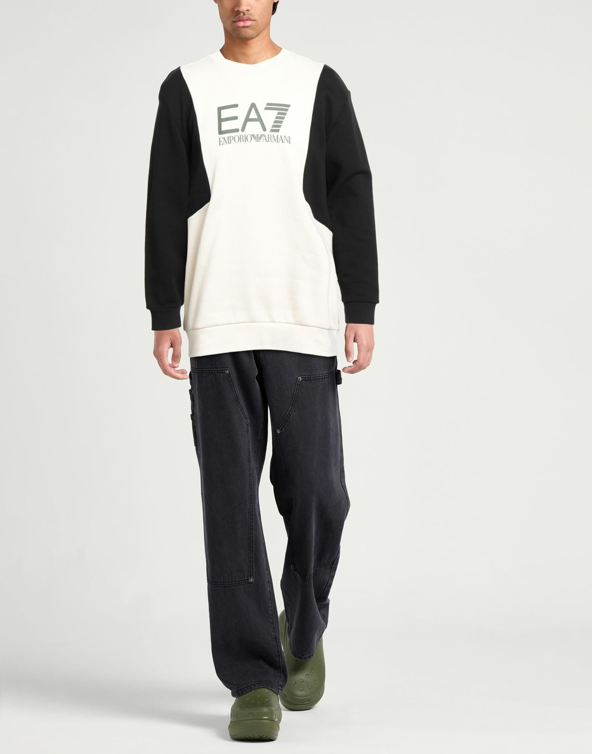 Ea7 Mens Sweatshirt Cream
