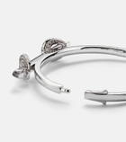 Ananya Chakra Icon 18kt white gold bracelet with diamonds and quartz