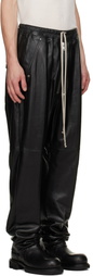 Rick Owens Black Tower Bela Leather Pants