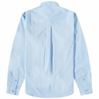 AMI Men's Tonal Heart Button Down Shirt in Sky Blue