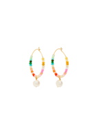 Anni LU Rainbow Nomad Beaded Hoop Earrings - Multicoloured - One Size