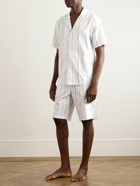 Paul Smith - Camp-Collar Striped Organic Cotton-Poplin Pyjama Set - White