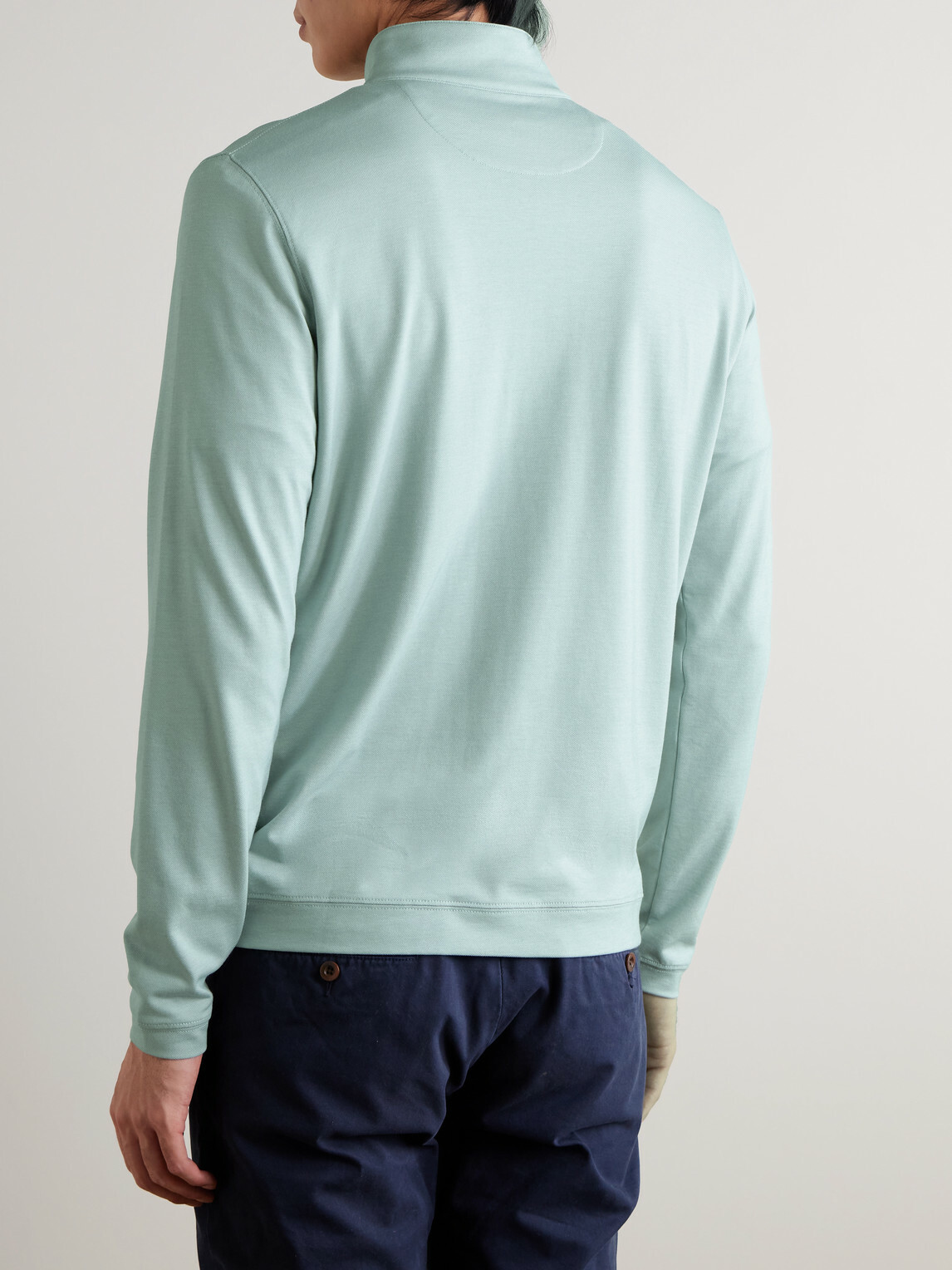 Peter Millar - Albatross Piqué Half-Zip Sweater - Green