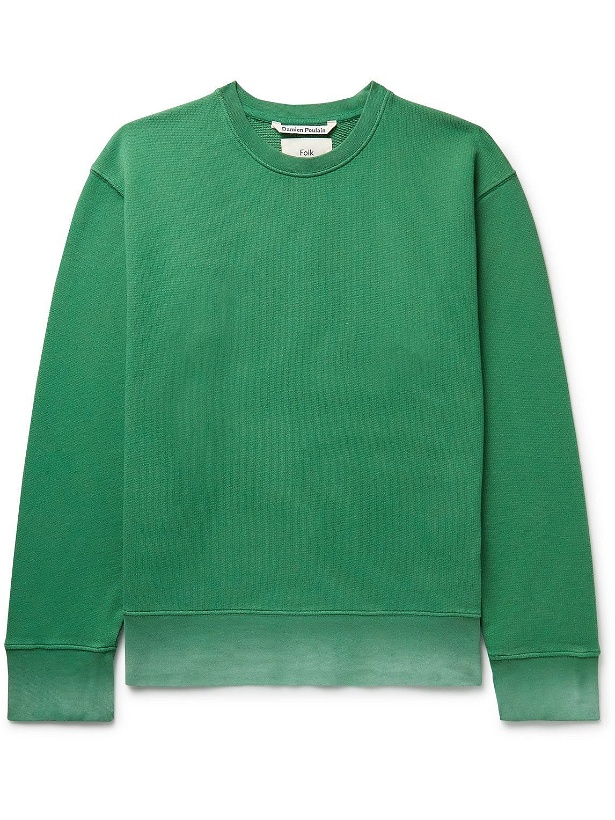Photo: Folk - Organic Cotton-Jersey Sweatshirt - Green