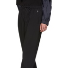 Juun.J Black Wool Plain Trousers