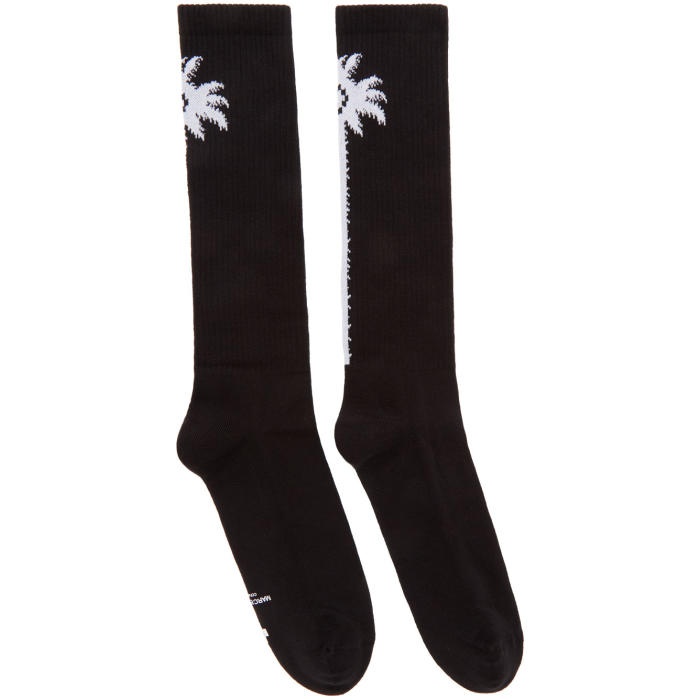 Photo: Marcelo Burlon County of Milan Black and White Long Palm Socks