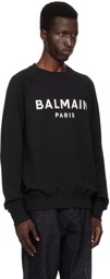 Balmain Black 'Balmain Paris' Printed Sweatshirt