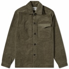 Oliver Spencer Men's Killard Cord Overshirt Jacket in Green