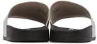 Coach 1941 Black & Off-White Logo Slide Sandals