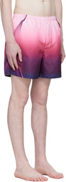 Casablanca Pink Gradient Printed Swim Shorts