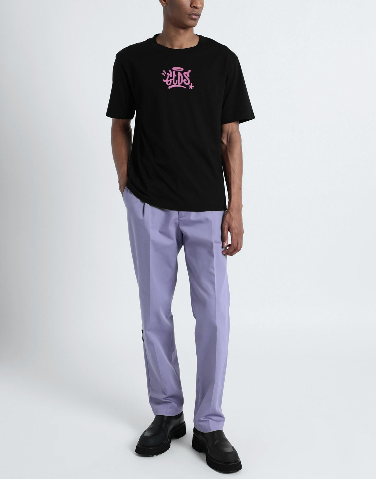 Gcds Mens T-shirt in Black