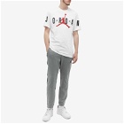Air Jordan Men's Air Stretch T-Shirt in White/Black/Red