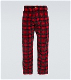 ERL - Checked cotton corduroy pants