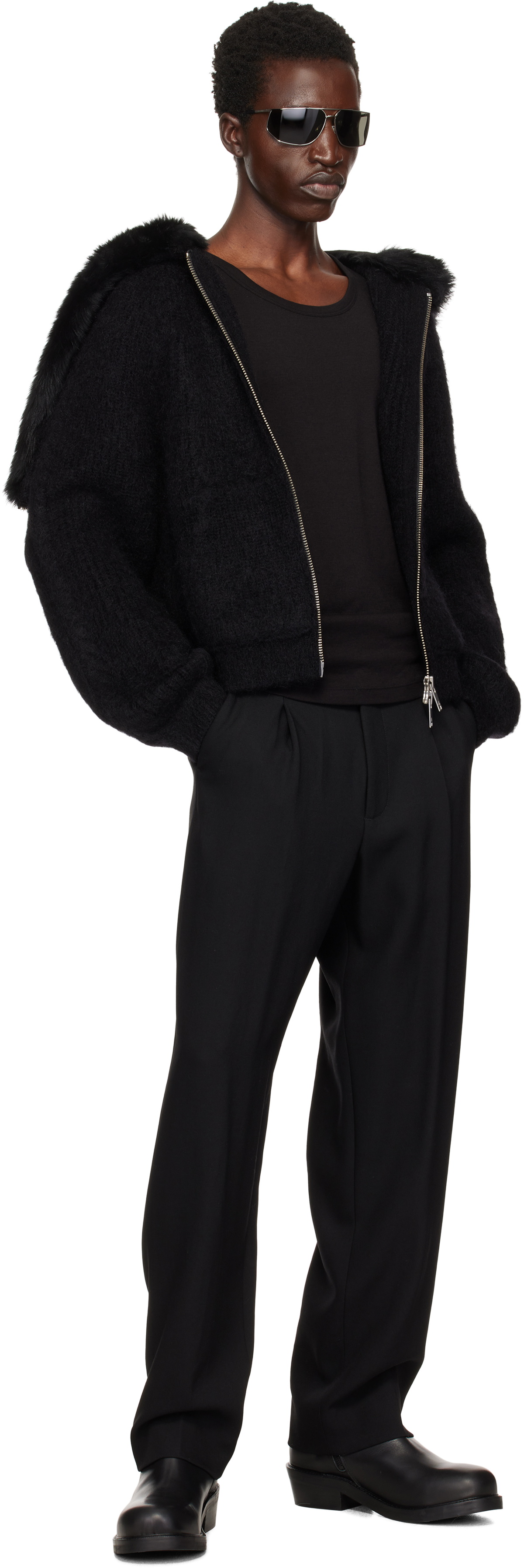 Moose Knuckles Black CJ Split Hoodie
