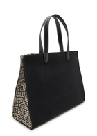 Balmain B-Army Medium Logo Canvas Tote - Black - One Size