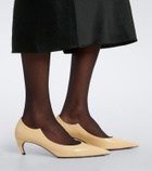 Khaite Valerie leather pumps