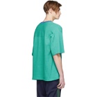 Name. Green Striped Trim Pocket T-Shirt