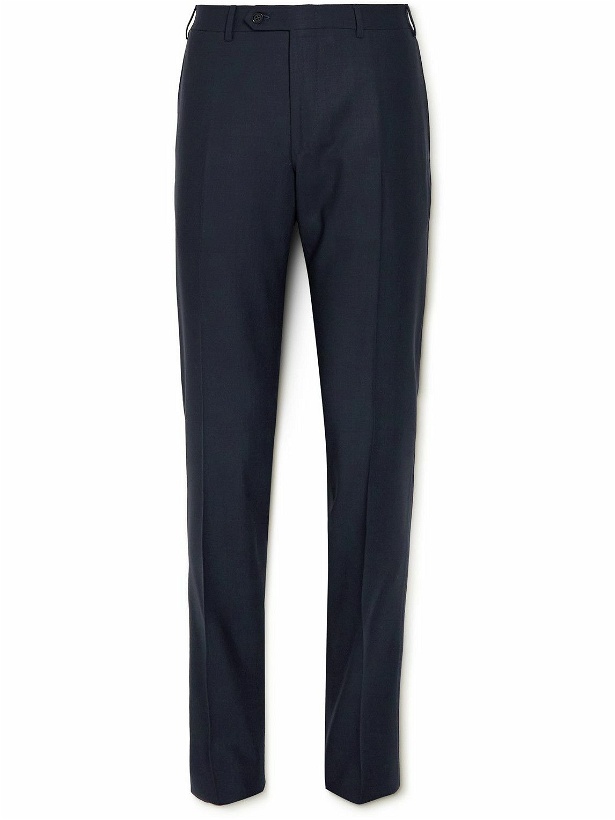 Photo: Canali - Impeccable Slim-Fit Super 130s Wool Suit Trousers - Blue