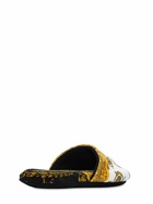 VERSACE - I Heart Baroque Cotton Slippers