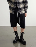 Rick Owens - Bogun Leather Lace-up Boots - Black